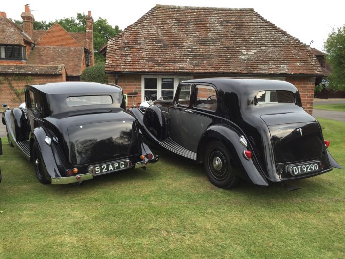 img_2557 car on the left is a LG45 Freestone & Webb Saloon. Car on the right is a LG45 Lagonda bodied saloon